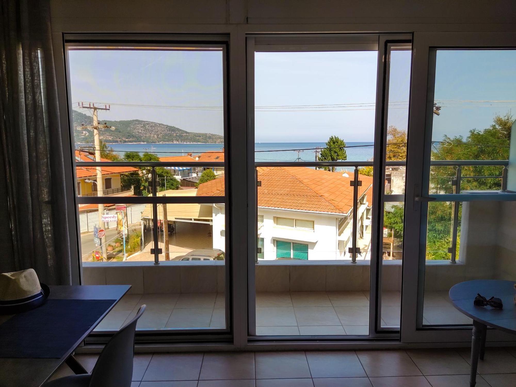 Celeste Deluxe Apartments Skala Potamia  Kamer foto